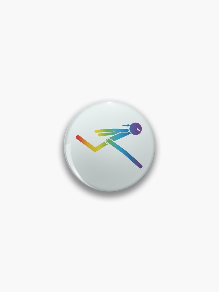 Rainbow Stickman Rainbow Sticker - Rainbow Stickman Rainbow