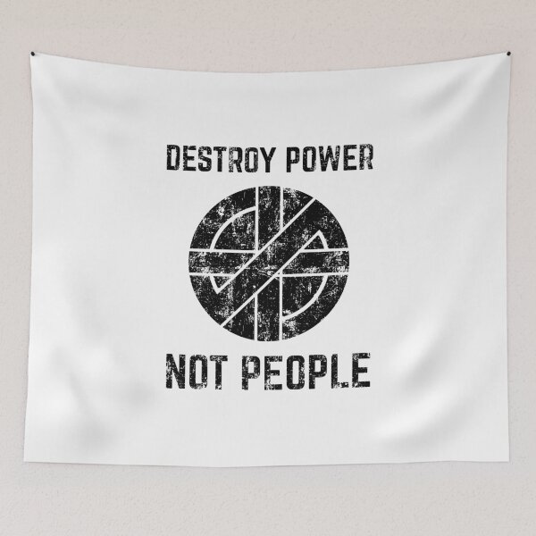 Item preview, Punk Rock Destroy Power Not People Social Justice designed and sold by The Junto Shop.
