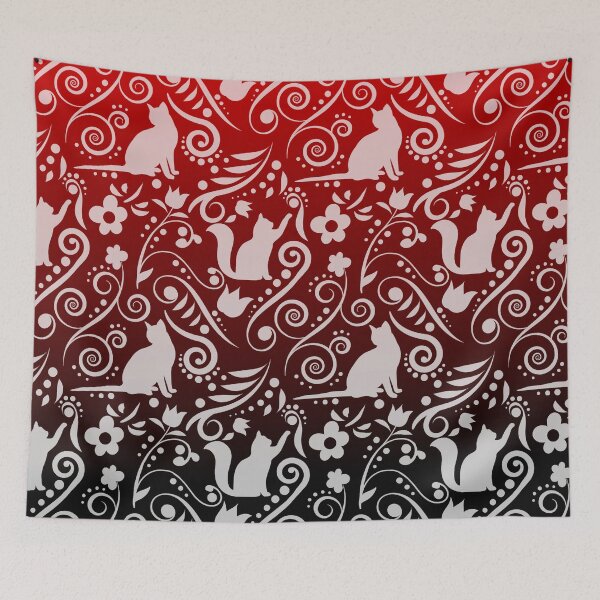Item preview, Cat and Flowers - Dracula's Cloak (Dark Fantasy Collection) designed and sold by CreativityRoams.