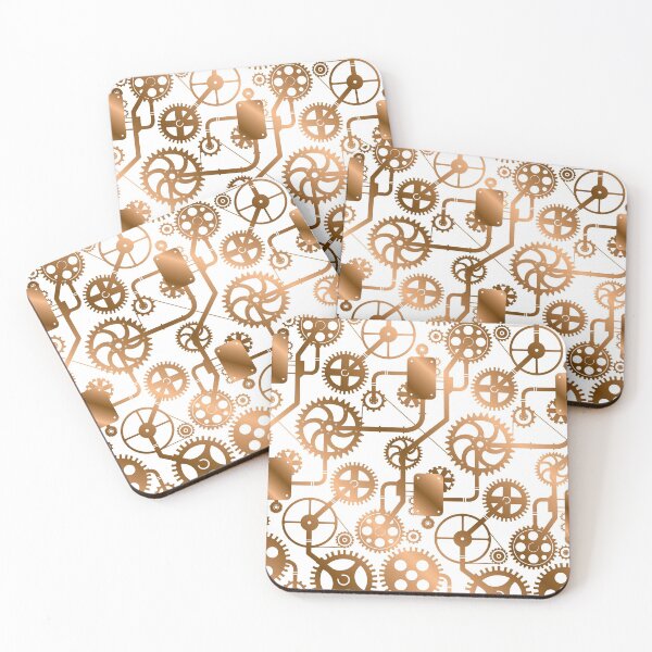 Item preview, Antique Bronze Copper Steampunk Pattern designed and sold by digitalvintage.