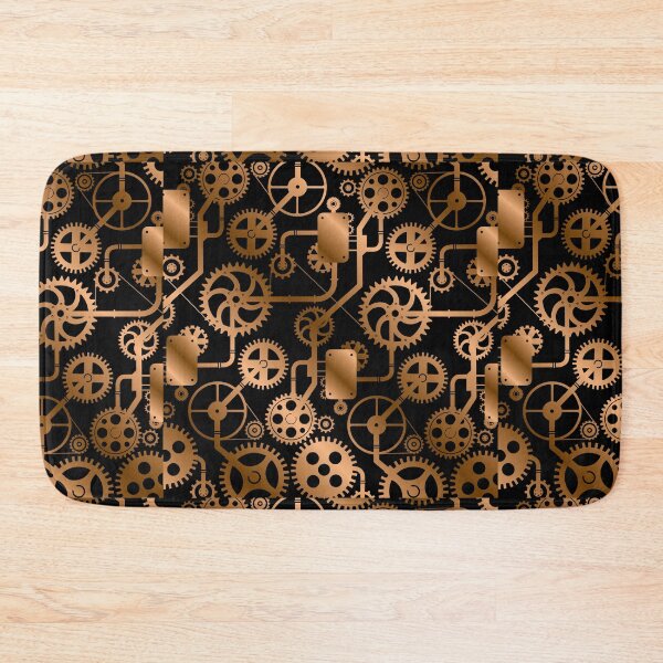 Item preview, Antique Bronze Copper Steampunk Pattern designed and sold by digitalvintage.
