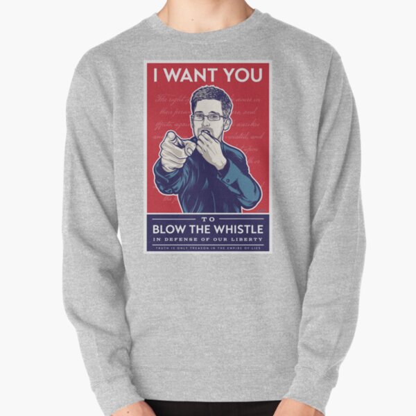 Edward Snowden I Want You Pullover Sweatshirt
