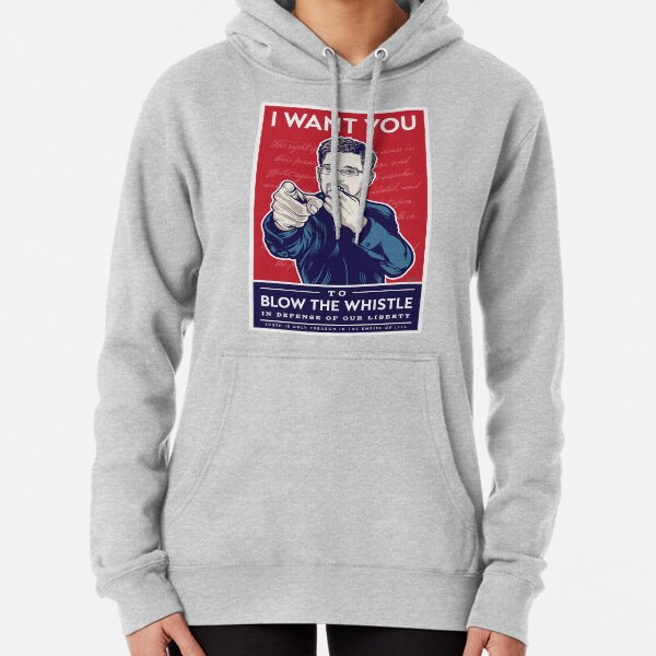 Edward Snowden I Want You Pullover Hoodie