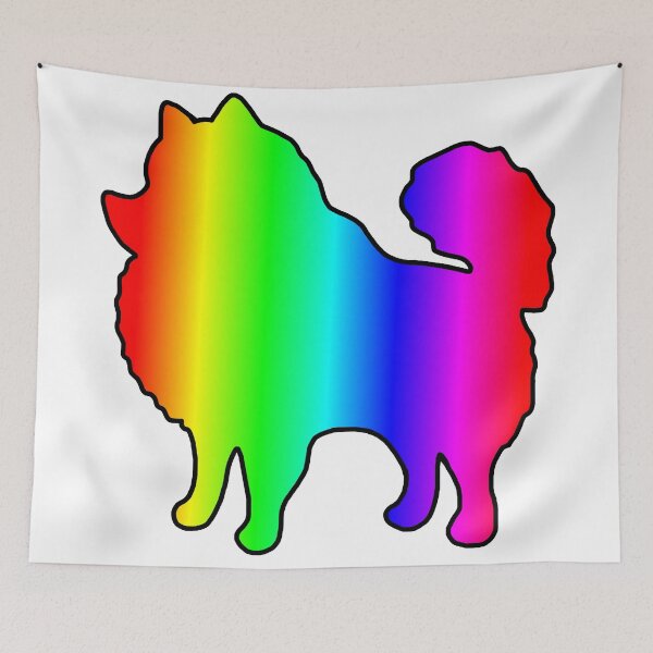 Item preview, Rainbow Pomeranian Silhouette  designed and sold by Deborah Camp.