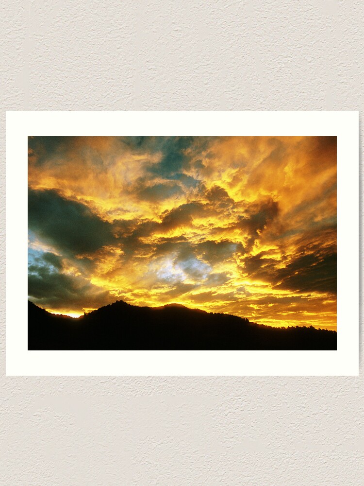 Alternate view of Colorado Sunset Fireworks Art Print