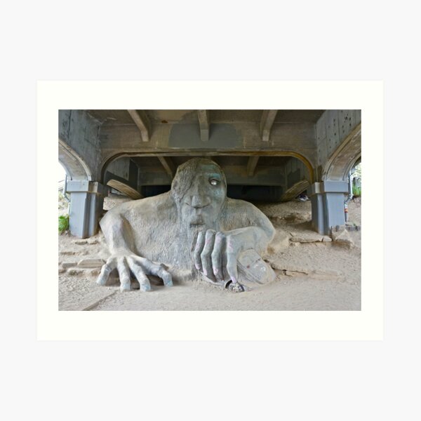 The Fremont Troll, Seattle, WA Art Print