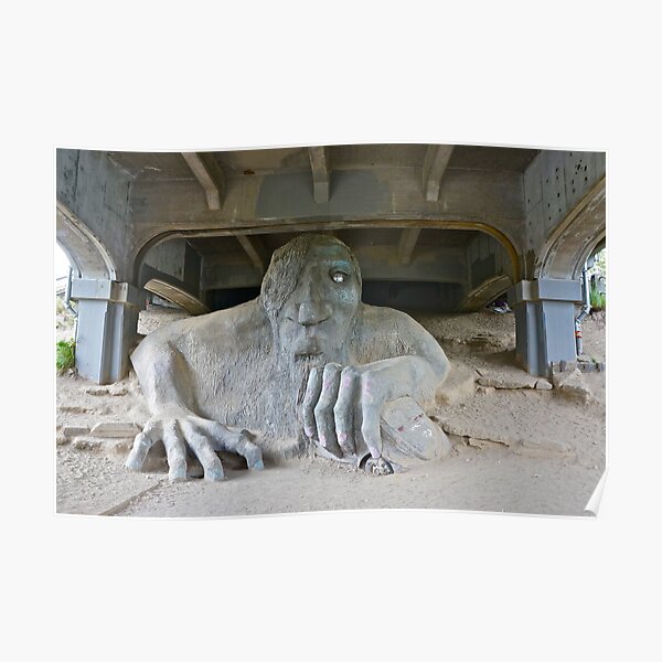 The Fremont Troll, Seattle, WA Poster