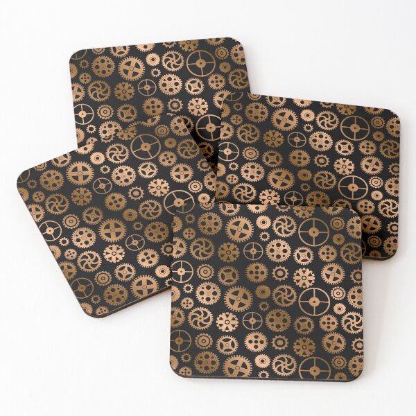 Item preview, Antique Bronze Copper Steampunk Pattern designed and sold by digitalvintage.