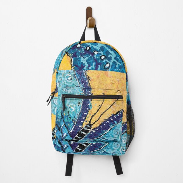 Item preview, Blue Butterfly Yellow Back designed and sold by AmcalmArtisty.