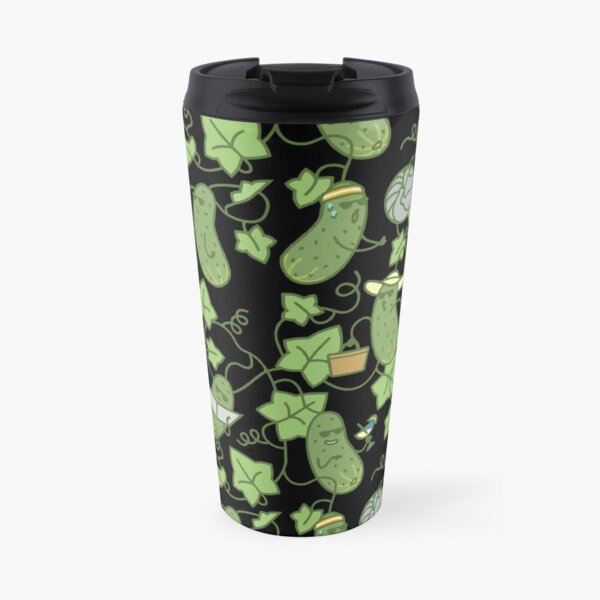 Cucumber Summer Dark Travel Mug