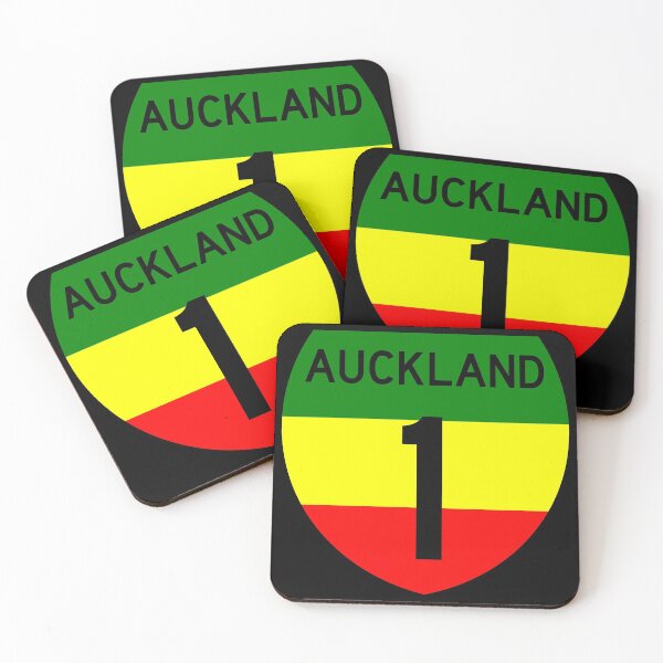 Item preview, Auckland Highway 1 in Rasta Colours designed and sold by Kiwidom.