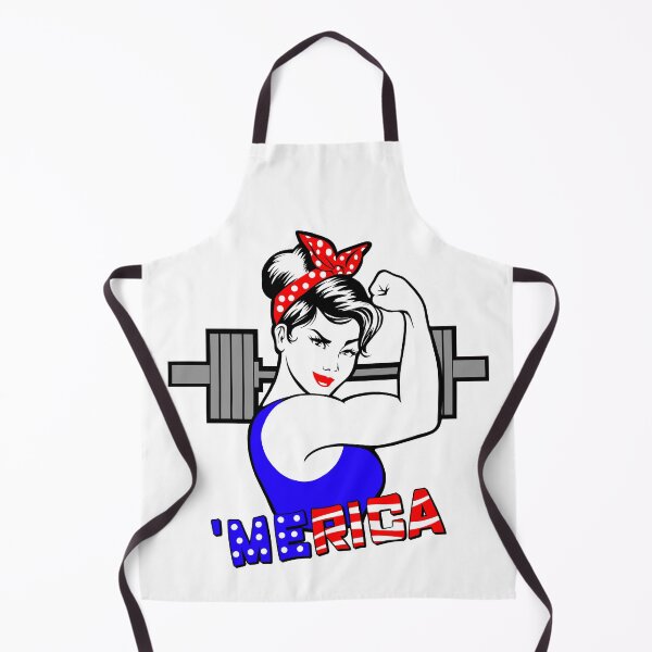Item preview, Patriotic weightlifing girl designed and sold by Tim Addison.