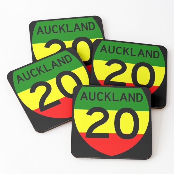 Item preview, Auckland Highway 20 in Rasta Colours designed and sold by Kiwidom.