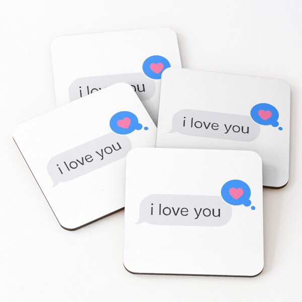 Item preview, i love you text designed and sold by stickersbyjul.