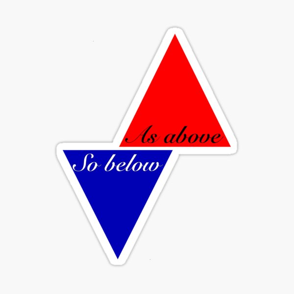 As Above Sticker