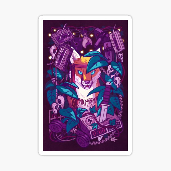 Shadows of the Electric Jungle Sticker