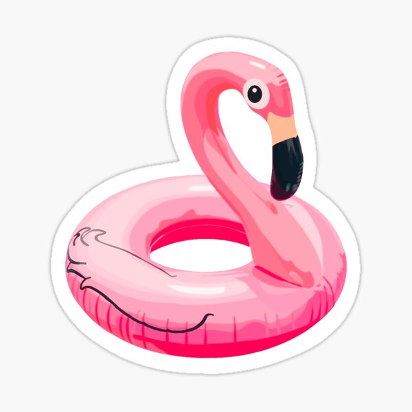 Flamingo Floatie Sticker