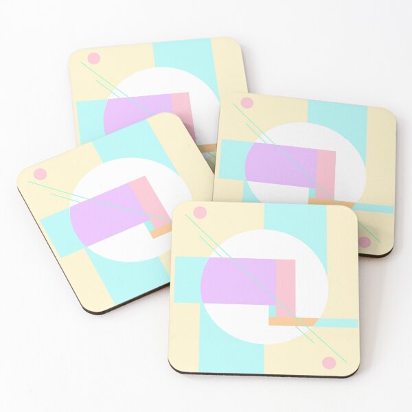 Item preview, geometric shapes art pattern pastel designed and sold by v-vilarino.