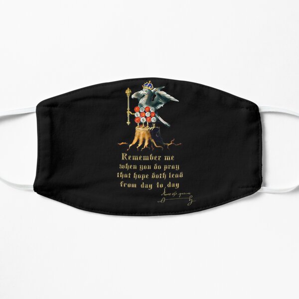 Anne Boleyn quote with sigil Flat Mask