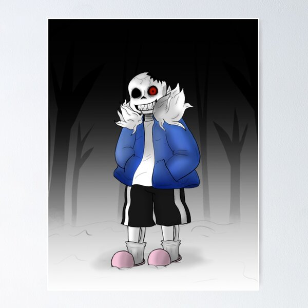 Horror Sans Bitty Poster for Sale by MoonRushers