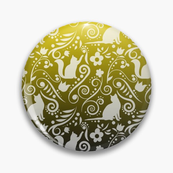 Item preview, Cat and Flowers - Alchemist's symbol (Dark Fantasy Collection) designed and sold by CreativityRoams.