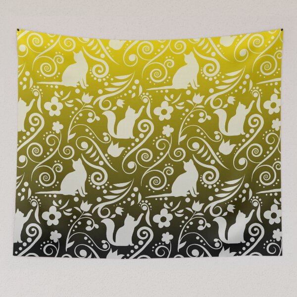 Item preview, Cat and Flowers - Alchemist's symbol (Dark Fantasy Collection) designed and sold by CreativityRoams.