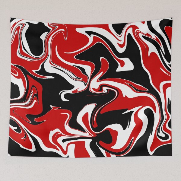 Item preview, red, white, & black swirly designed and sold by Callie ..