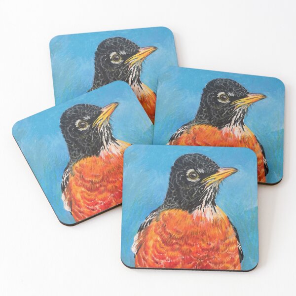 Item preview, American Robin Bird Drawing designed and sold by jenesaiscluck.