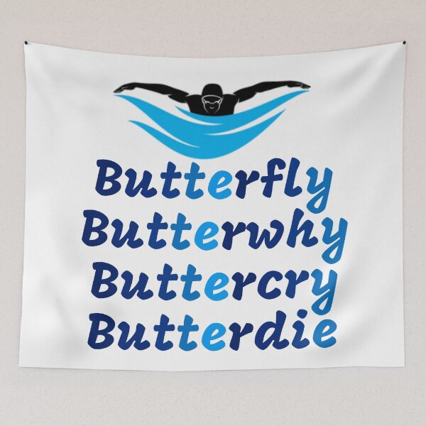 Item preview, Butterfly, butterwhy, buttercry, butterdie  designed and sold by Water Sports and Safety.