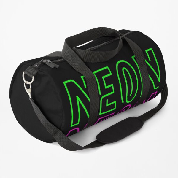 Rainbow Neon Sign Duffle Bag