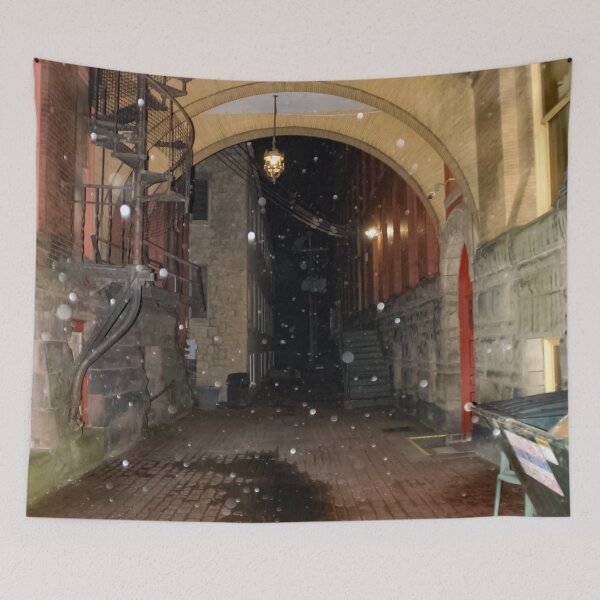 Item preview, Snow in the Alley  designed and sold by giftoftradition.