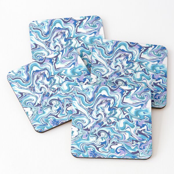 Item preview, Blue Wave Abstract Pattern  designed and sold by CarpeDiemLife.