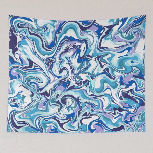 Item preview, Blue Wave Abstract Pattern  designed and sold by CarpeDiemLife.