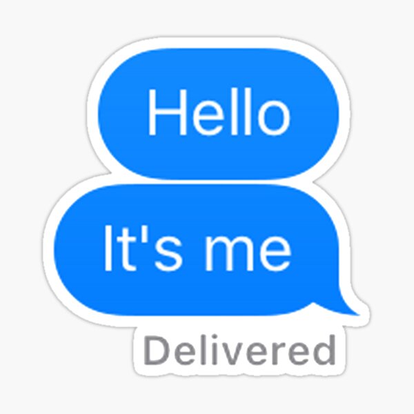 Adele Hello Lyrics Stickers Redbubble