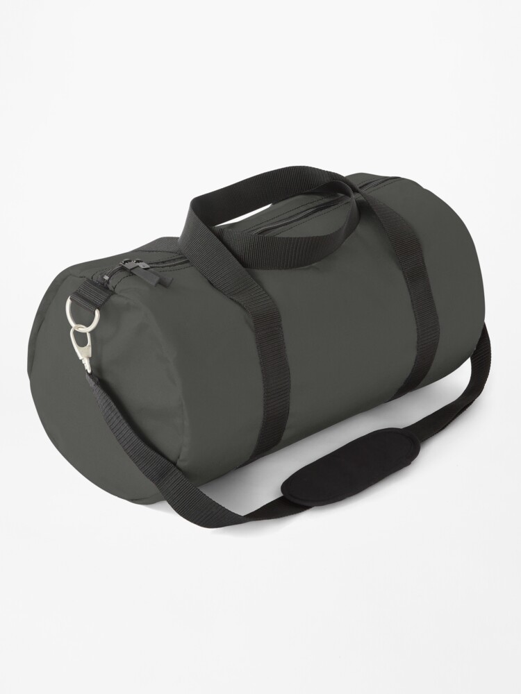 plain black duffle bag