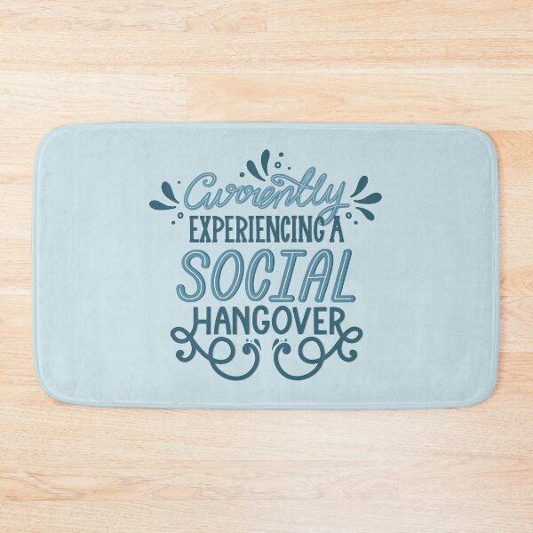 Item preview, Introverted - Social Hangover in Blue designed and sold by Kit Cronk.