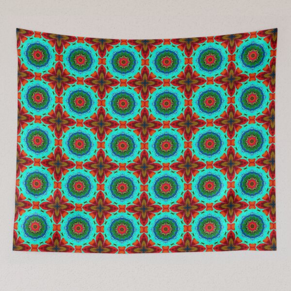 Item preview, Moroccan arabic oriental tile pattern designed and sold by Red Witch Art.