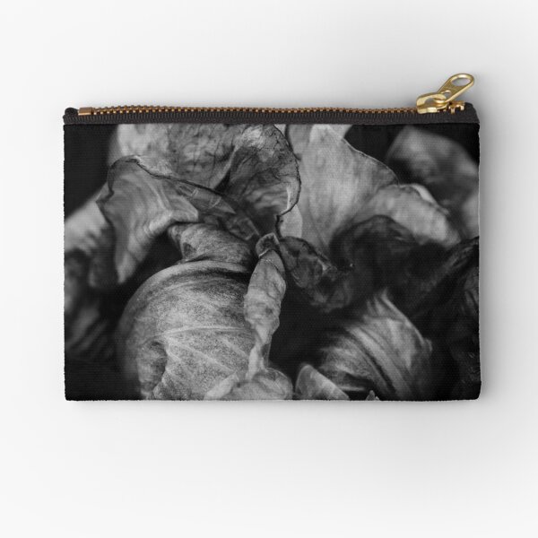 Black & White: End Of An Iris Zipper Pouch