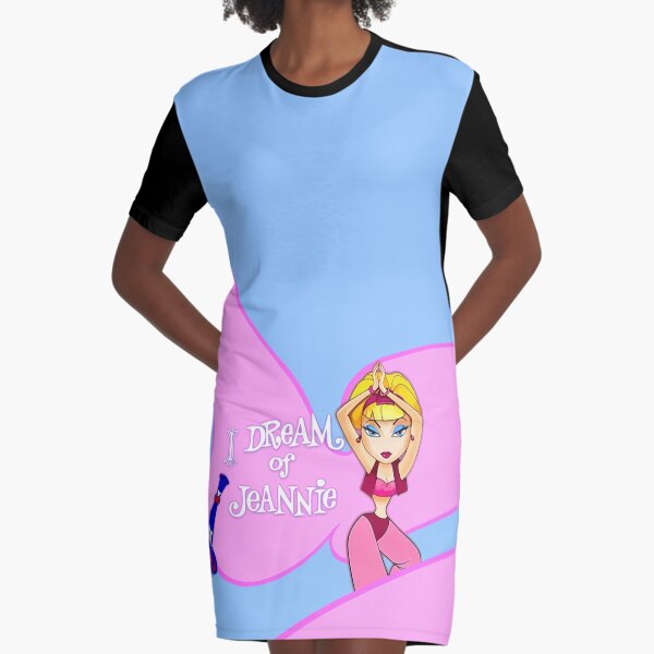 I dream of Jeannie - Caricature Graphic T-Shirt Dress