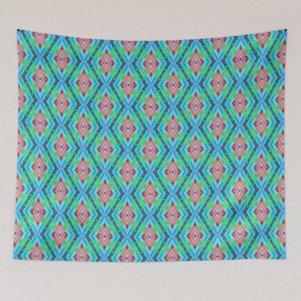 Item preview, Moroccan arabic oriental tile pattern designed and sold by Red Witch Art.