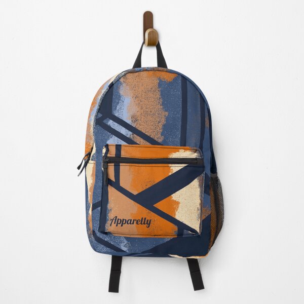 Item preview, Navy & Orange Geometric Design designed and sold by Apparelly.