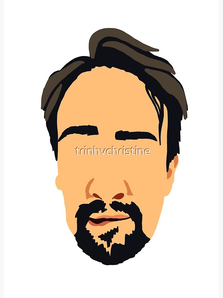 Lin Manuel Miranda Hamilton Lip Biting Head Art Board Print