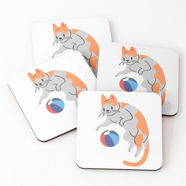 Item preview, Cat Playing With Ball designed and sold by Mywaymylife.