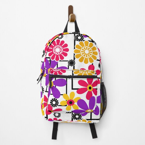 Item preview, Yellow, red, purple, floral, retro designed and sold by fuzzyfox.