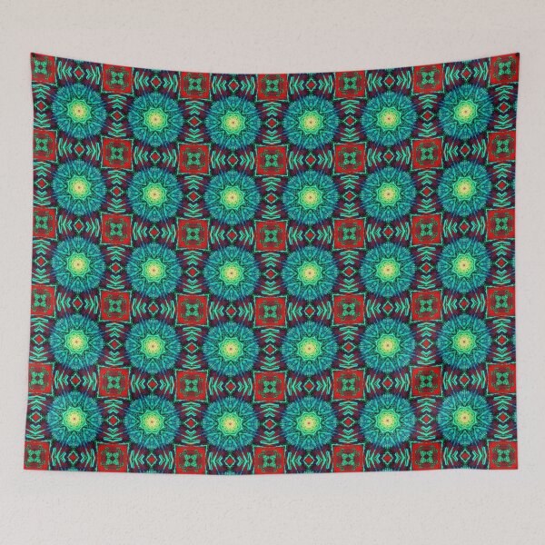 Item preview, Moroccan arabic oriental tile pattern designed and sold by Red Witch Art.