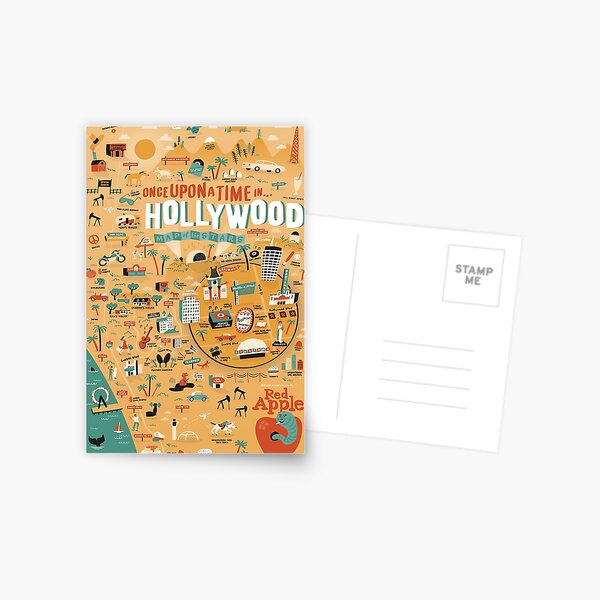Il était une fois la carte d'Hollywood Carte postale