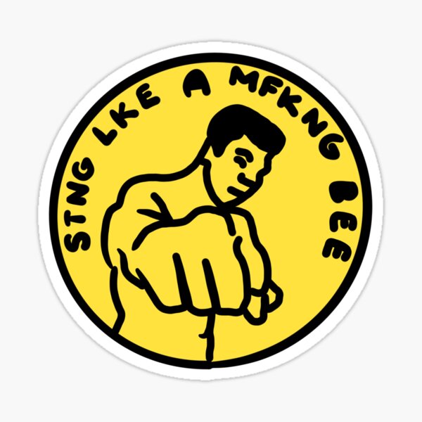 Sting Like a Bee Sticker