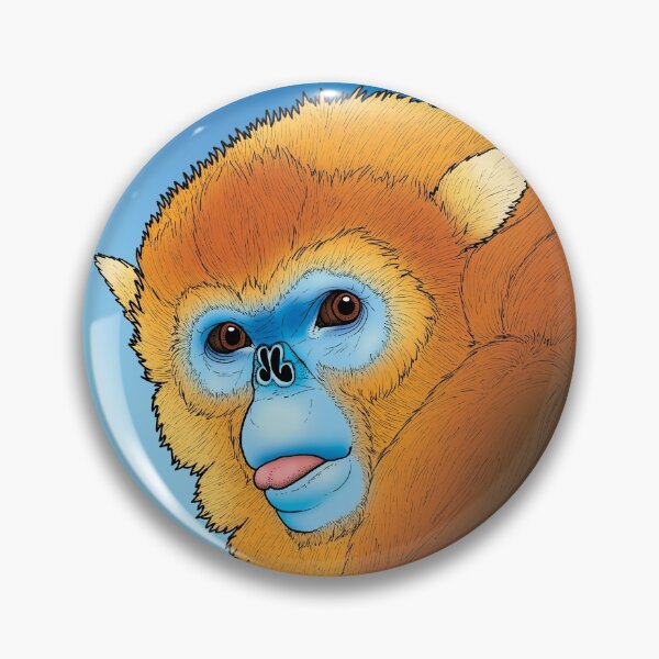Item preview, Golden Snub-Nosed Monkey designed and sold by HollyHDesigns.