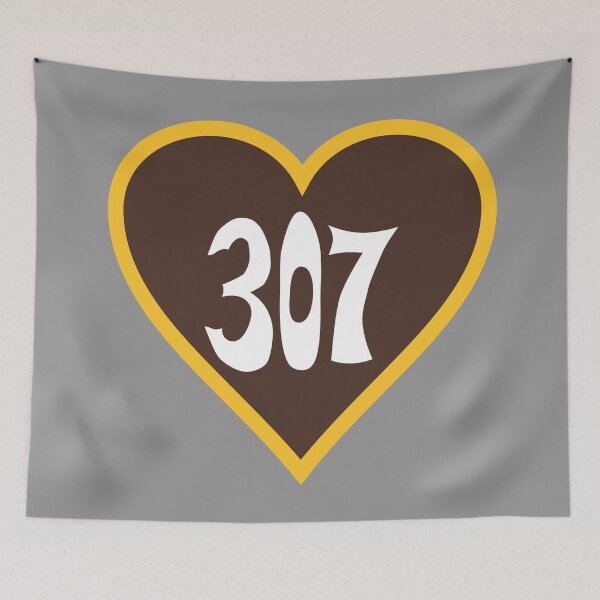 Item preview, Hand Drawn Wyoming Heart 307 Brown Gold designed and sold by itsrturn.