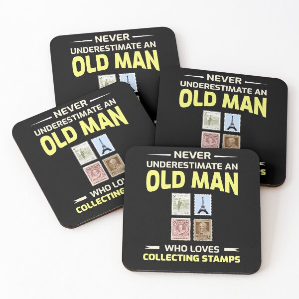 Artikelvorschau, Briefmarken sammeln Sammler Philatelist Alter Mann Papa Opa Geschenke entworfen und verkauft von TastefulTees.